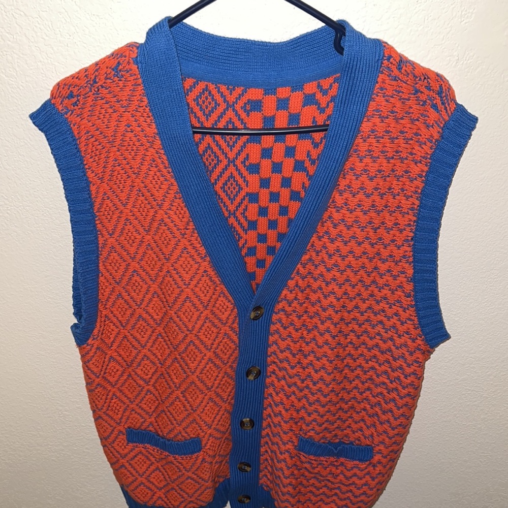 NEW Urban Outfitters ONE OF A KIND factory sample sweater vest - Picture 2 of 6